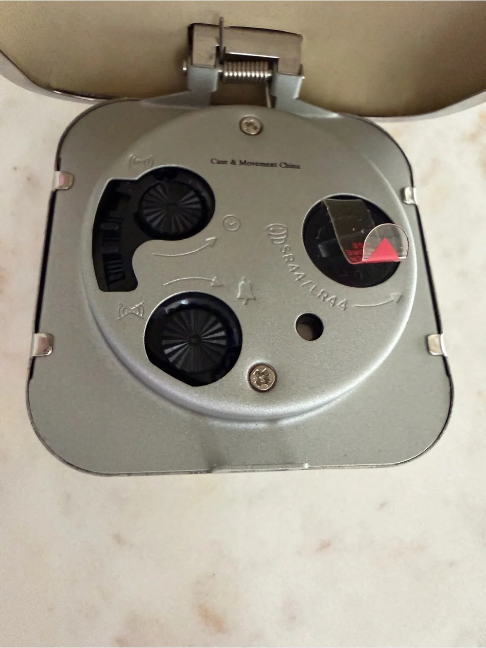 Vintage Folding Travel Alarm Clock (Set of 2)